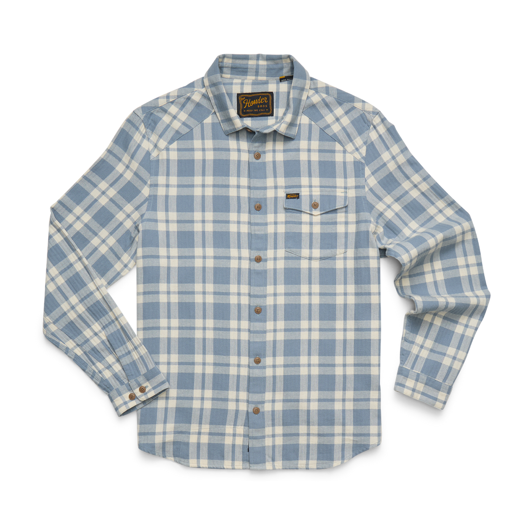 La Grange Lightweight Flannel - Cohen Plaid : Iron Blue