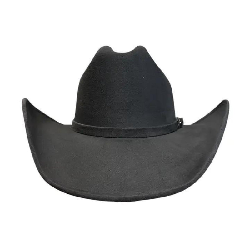 American Hat Makers New Cowboy Faux Suede Hat - Style Dutch | Black