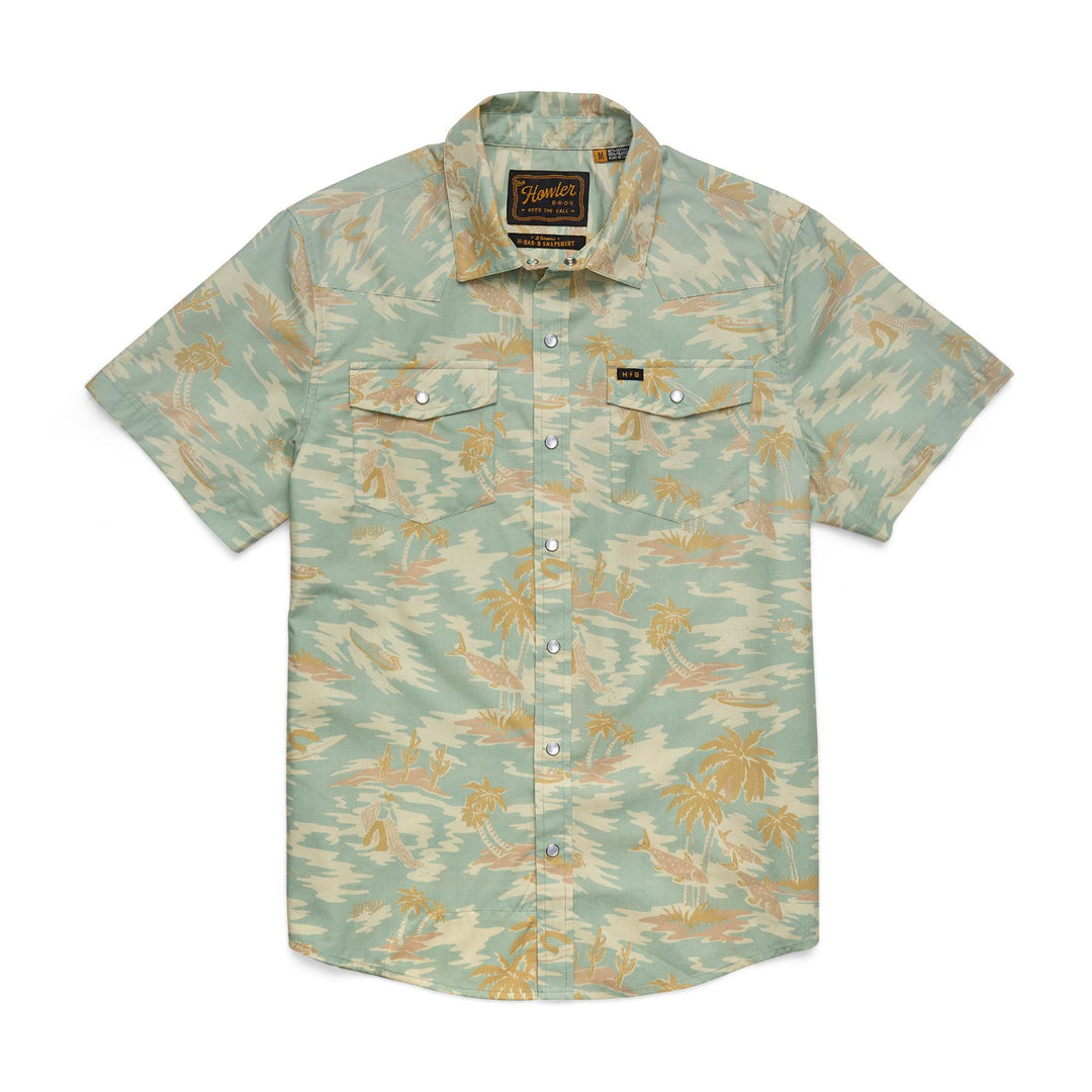 H Bar B Snapshirt - Dreamland : Seafoam