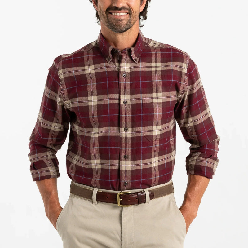 Buckner LS Cotton Flannel Plaid Shirt