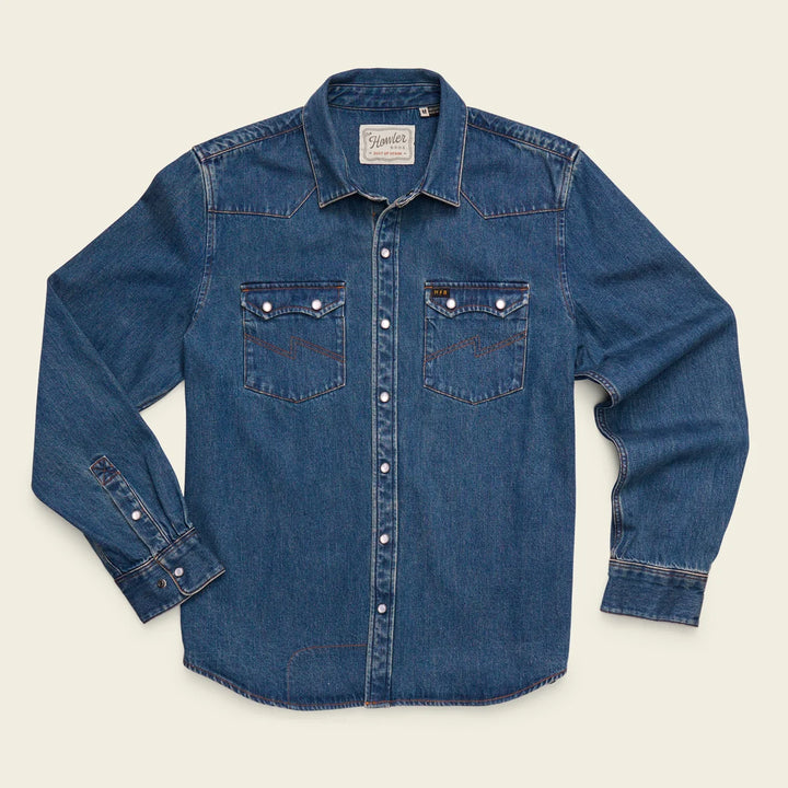 Howler Bros Dust Up Denim Snapshirt
