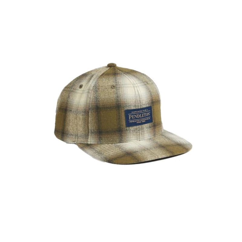 Pendleton Plaid Flat Brim Hat 