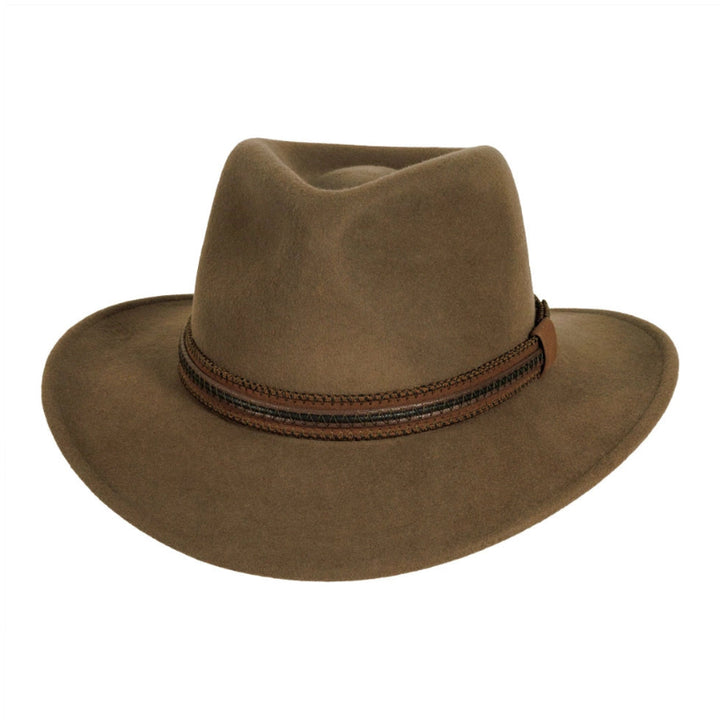 American Hat Makers Zion Crushable Wool Felt Outback Hat
