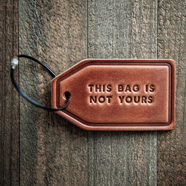 Sugarhouse Leather Luggage Tag