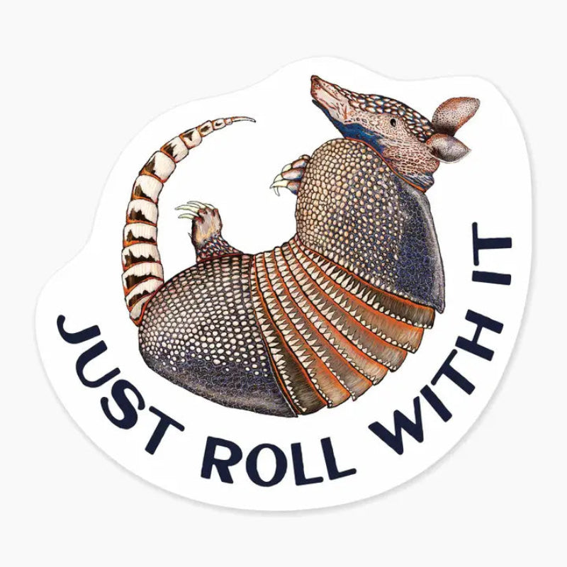 Nice Enough Sticker Armadillo 3" Art Sticker