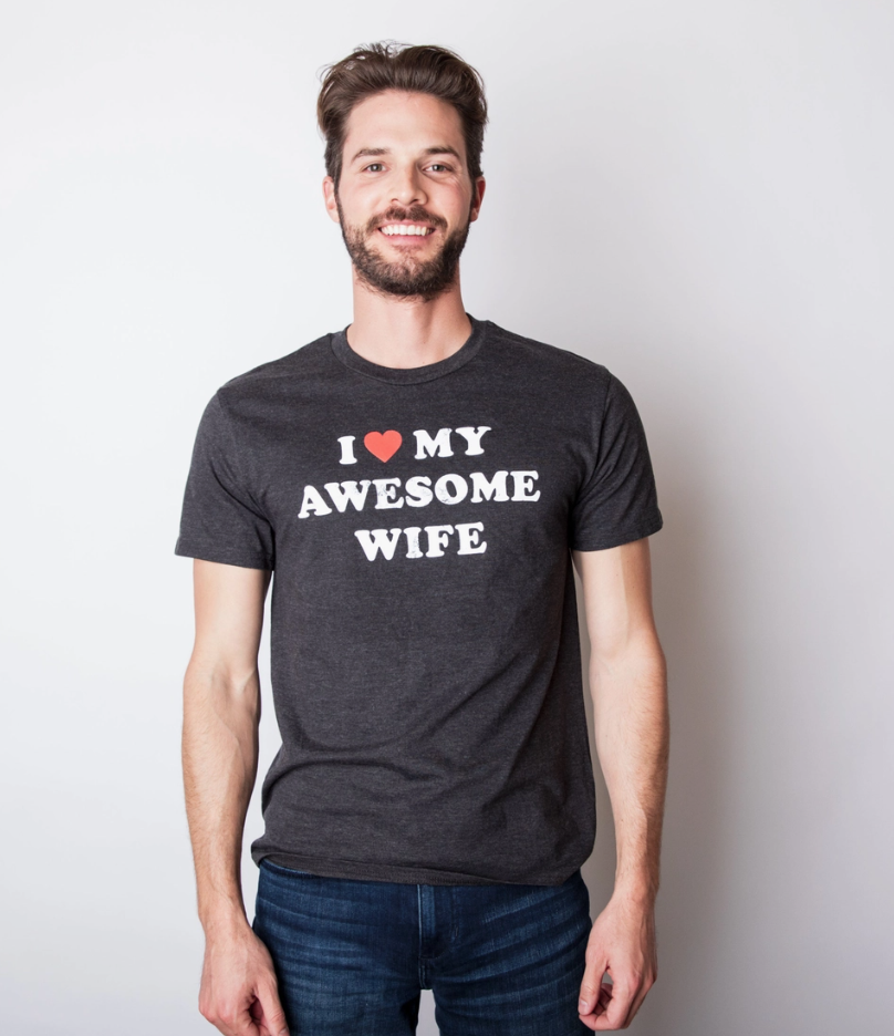 I Love My Awesome Wife T-Shirt