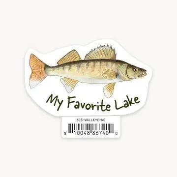 Walleye – Lake Chelan Name Drop Sticker