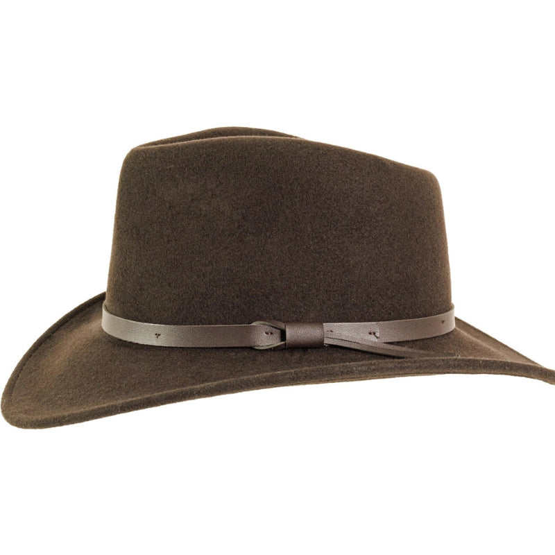 American Hat Makers Pathfinder Crushable Wool Felt Outback Hat