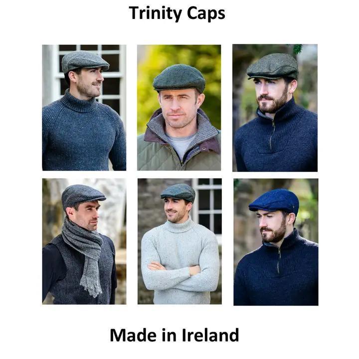 Trinity Tweed Flat Cap, Made in Ireland