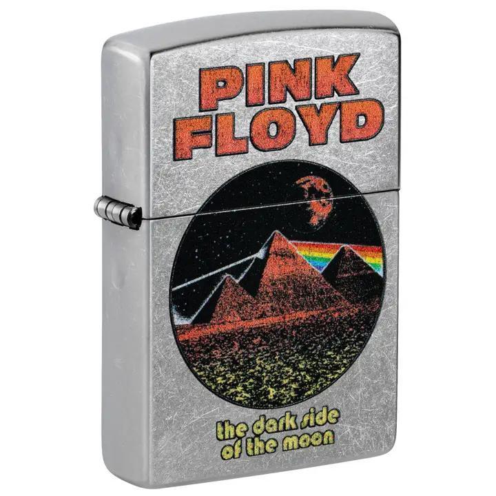 Zippo Pink Floyd Pyramids Street Chrome Windproof Lighter