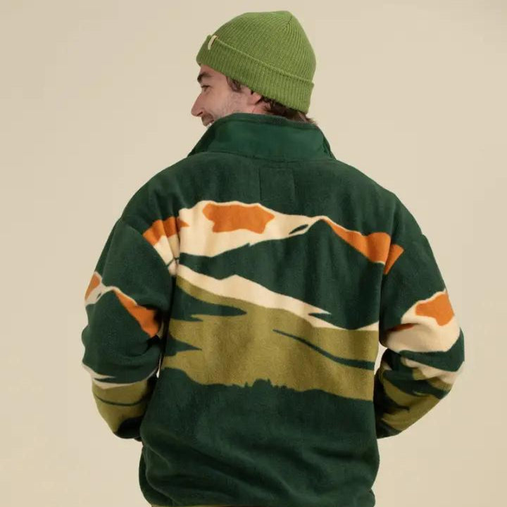 The Landmark Project Trailhead Unisex Half Zip Fleece - Back View