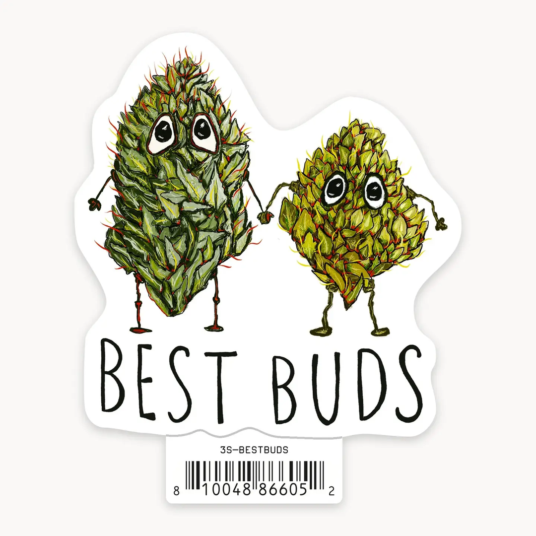 Best Buds 3" Art Sticker