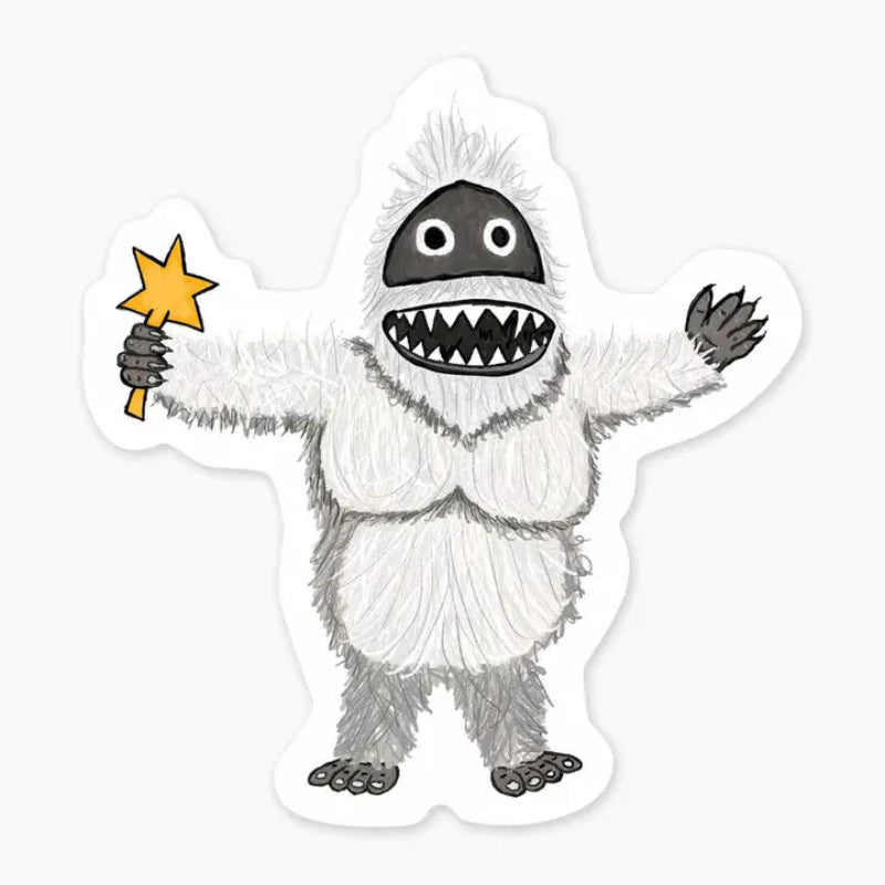 Nice Enough Sticker Yeti 3" Art Sticker