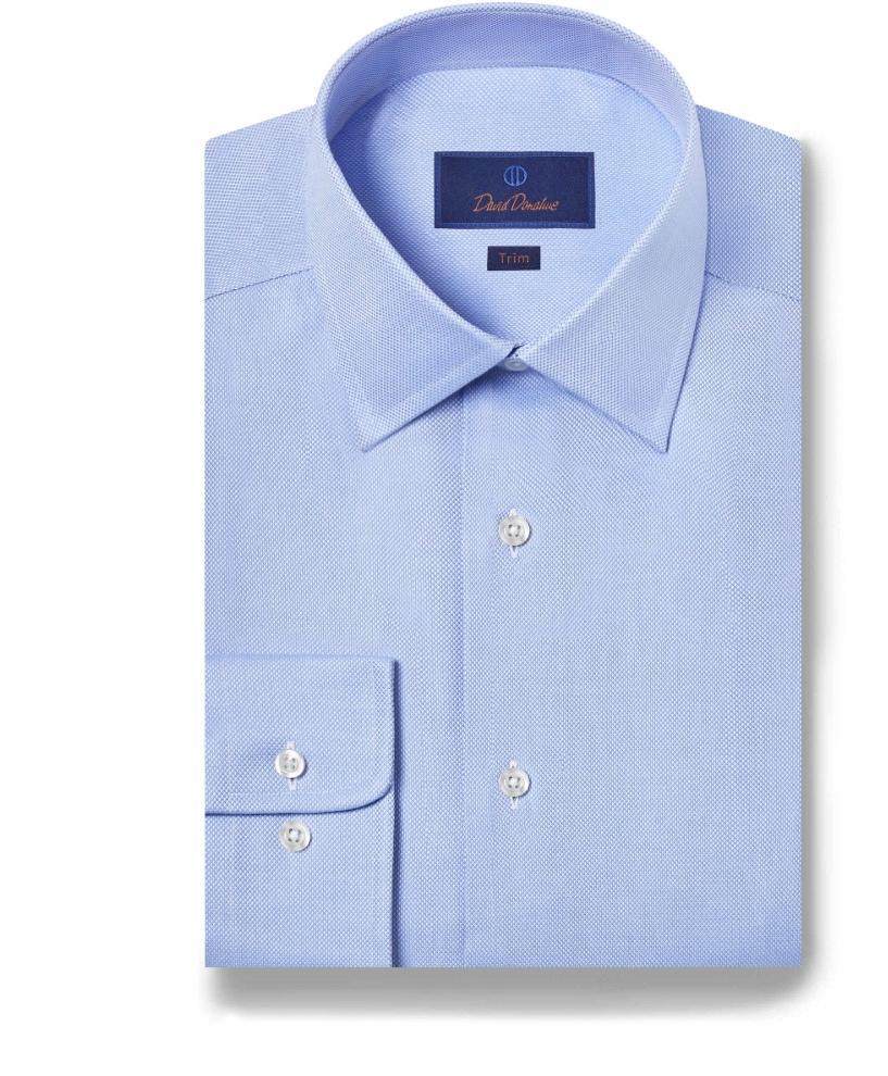 David Donahue Royal Oxford Trim Fit Dress Shirt