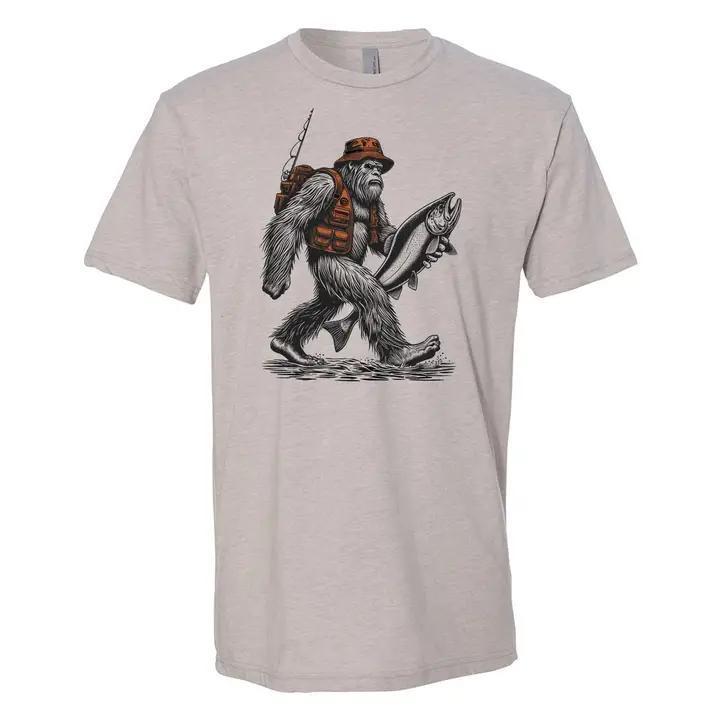 Bigfoot Fishing T-Shirt