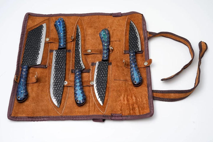 5-Piece Hand-Forged Kitchen Knife Set