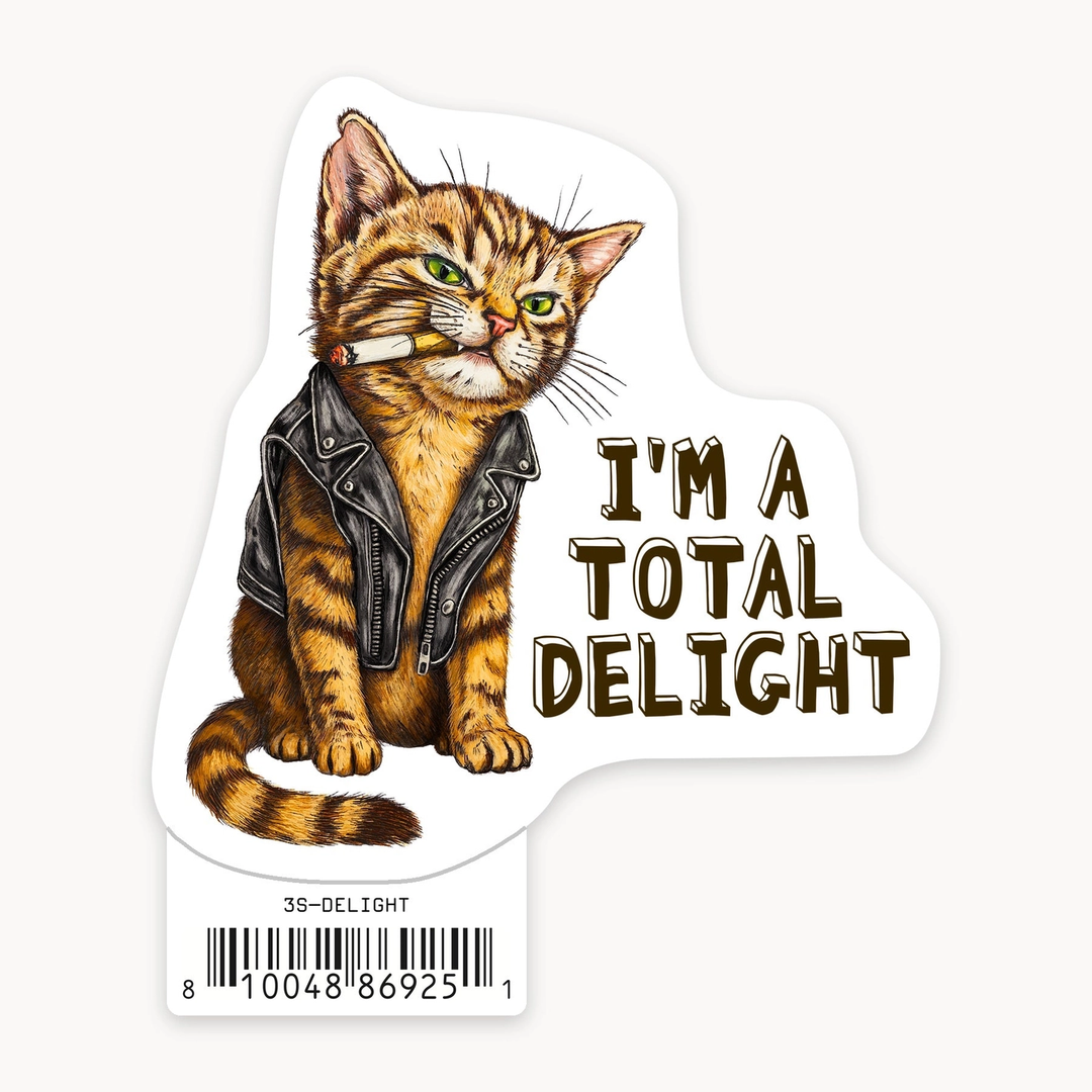 Delight 3" Art Sticker
