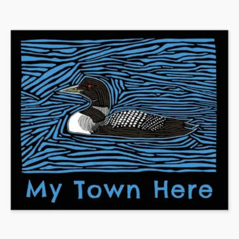 ice Enough Stickers Cut Loon 3" Name Drop Sticker Lake Chelan