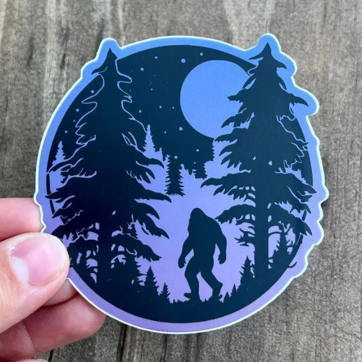 208 Tees Bigfoot Sticker - Dishwasher Safe - Vinyl | 3-3.5 inches