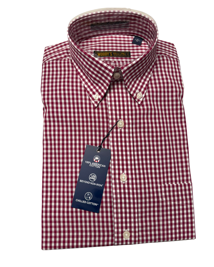 Gingham Cotton Sport Shirt
