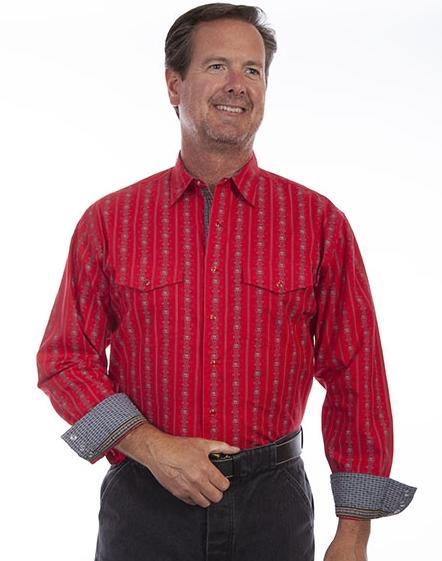 Scully Skull Stripe Shirt