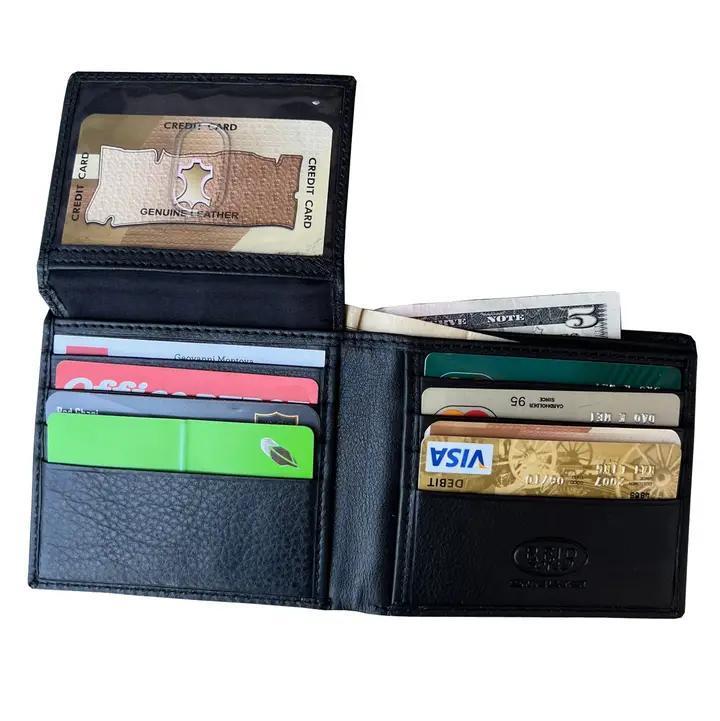 Cowhide bi-fold wallet default