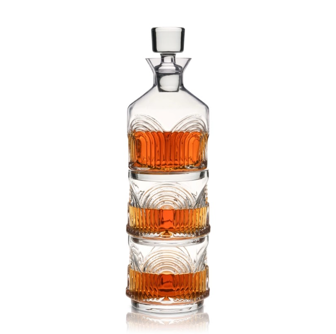 Viski Stacking Decanter and Glasses Set Deco Beau
