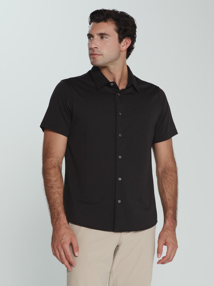 7 Diamonds Girona Short Sleeve Shirt Black