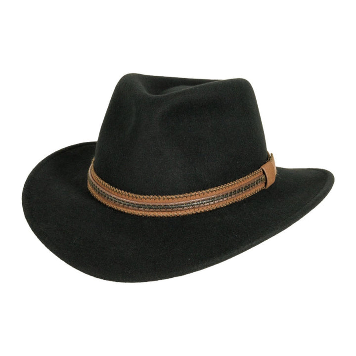 American Hat Makers Zion Crushable Wool Felt Outback Hat