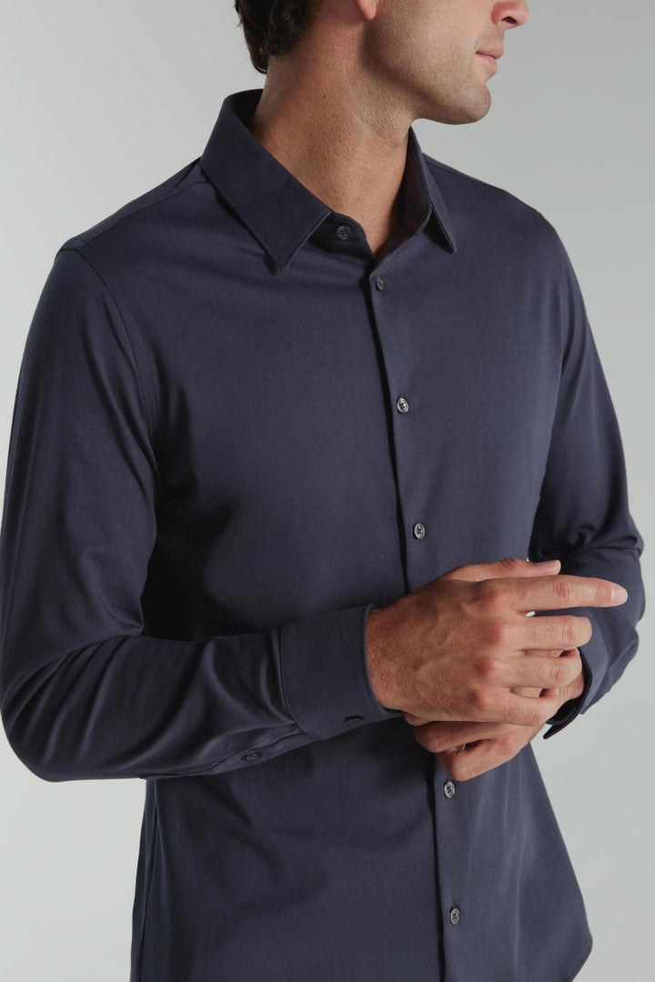 7 Diamonds Girona Long Sleeve Shirt Slate - Side View