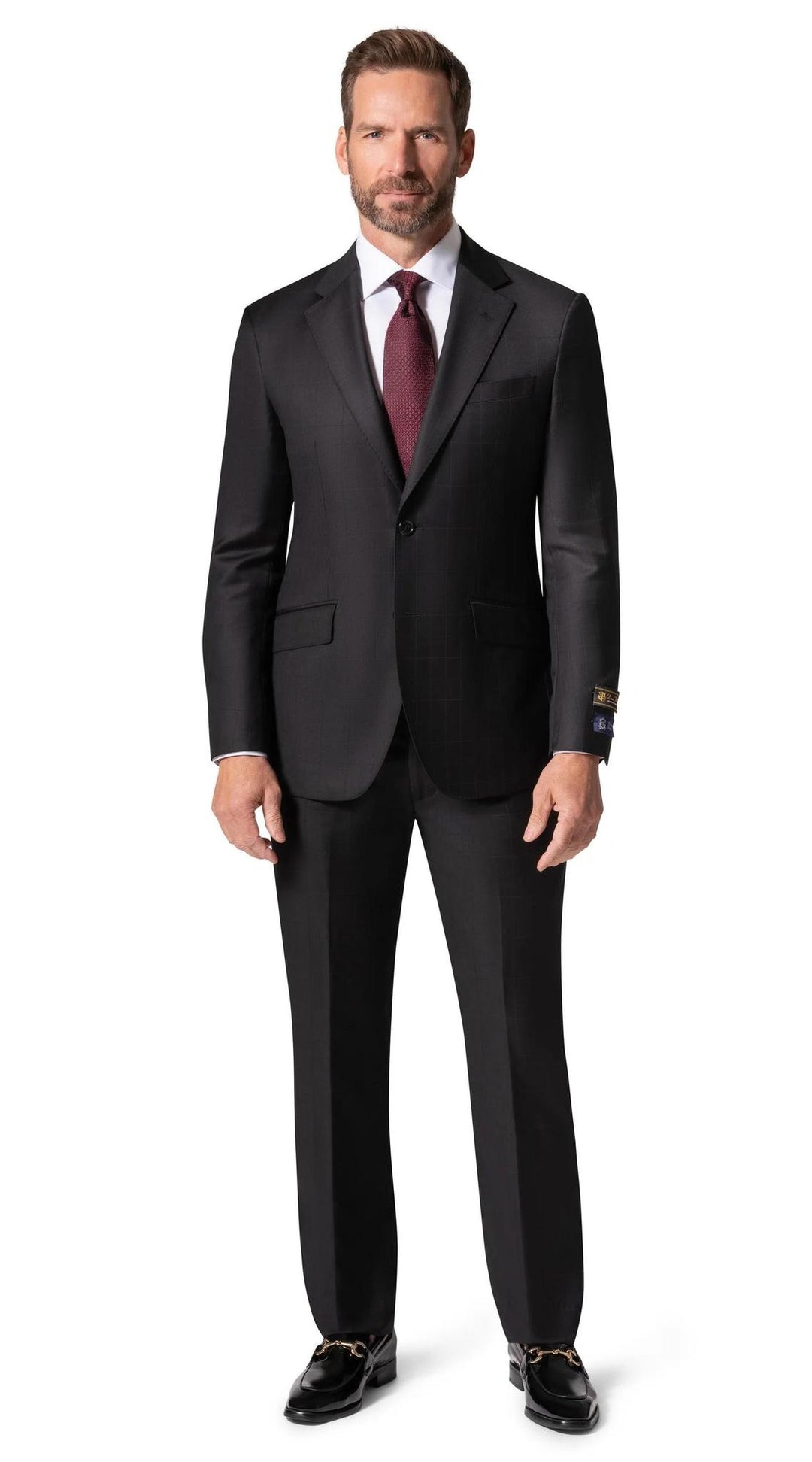 Bergamo Elegant - Faille Wool Solid Suit Modern Fit 10015.200
