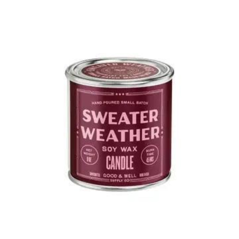 Good &amp; Well Supply Co. Sweater Weather Soy Candle - Holiday Collection | 1/2 Pint