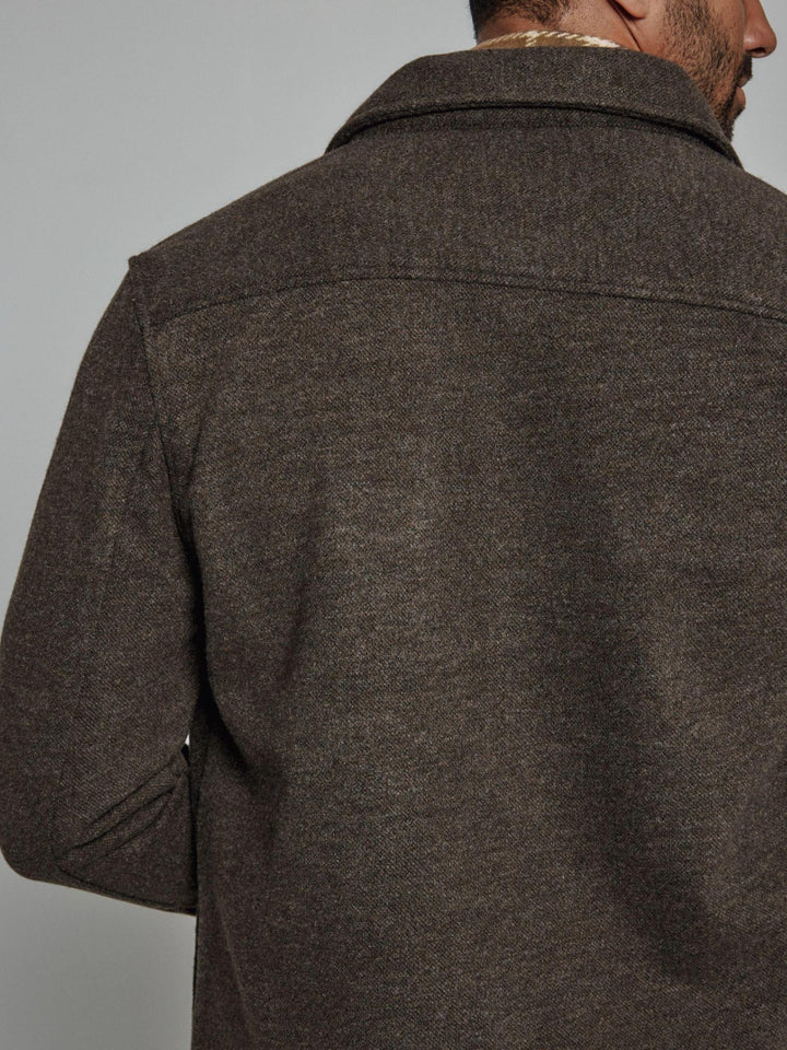 7 Diamonds Generation Melange Shacket - Bcack View