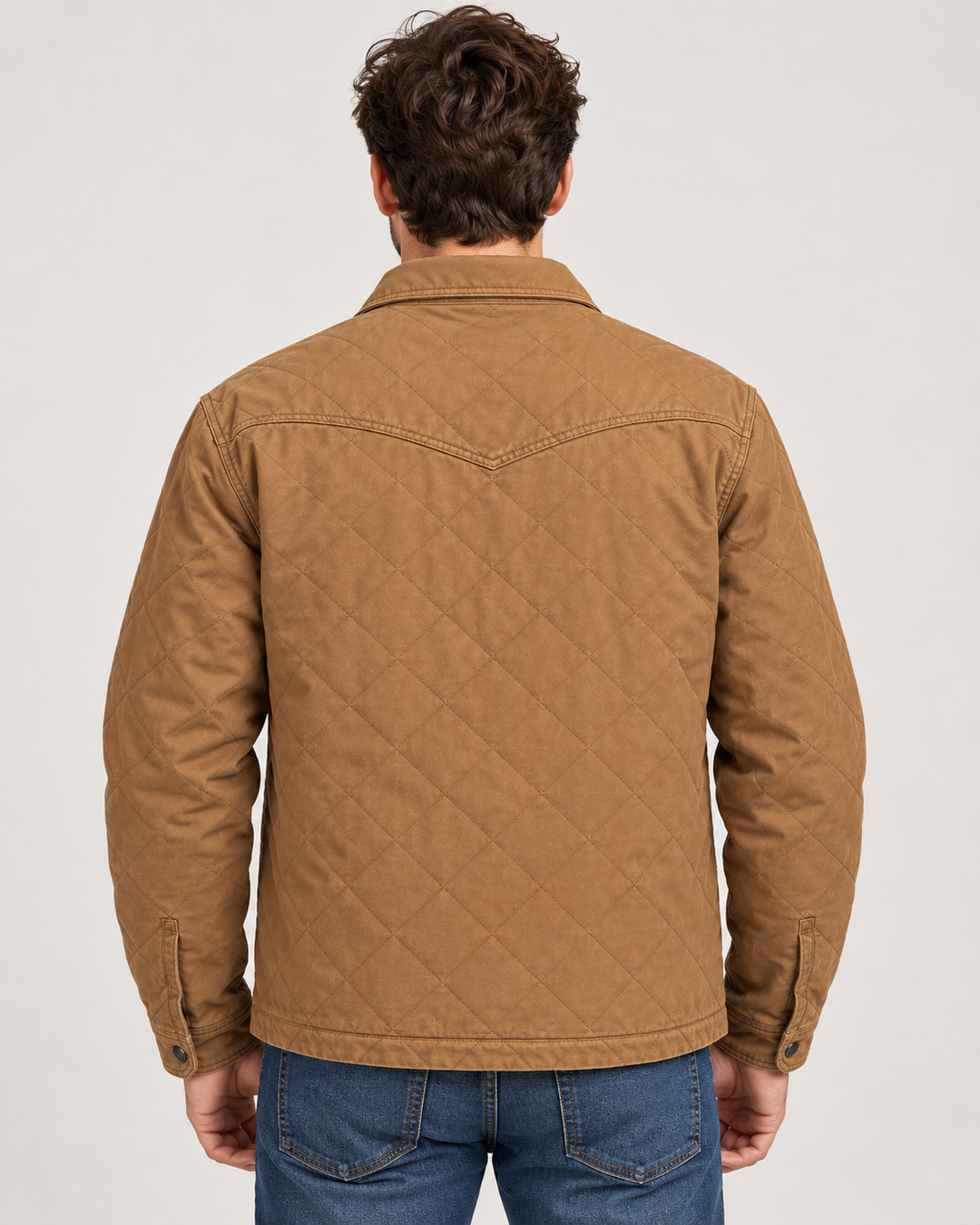 Montana Co Faux Oil Skin Canvas Jacket w/ Flannel Lining