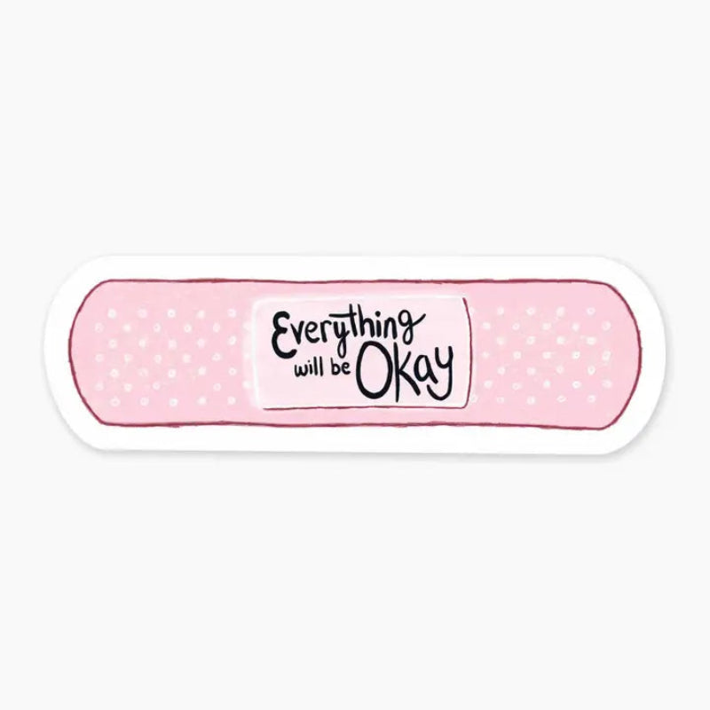 Nice Enough Sticker Bandaid 3" Art Sticker