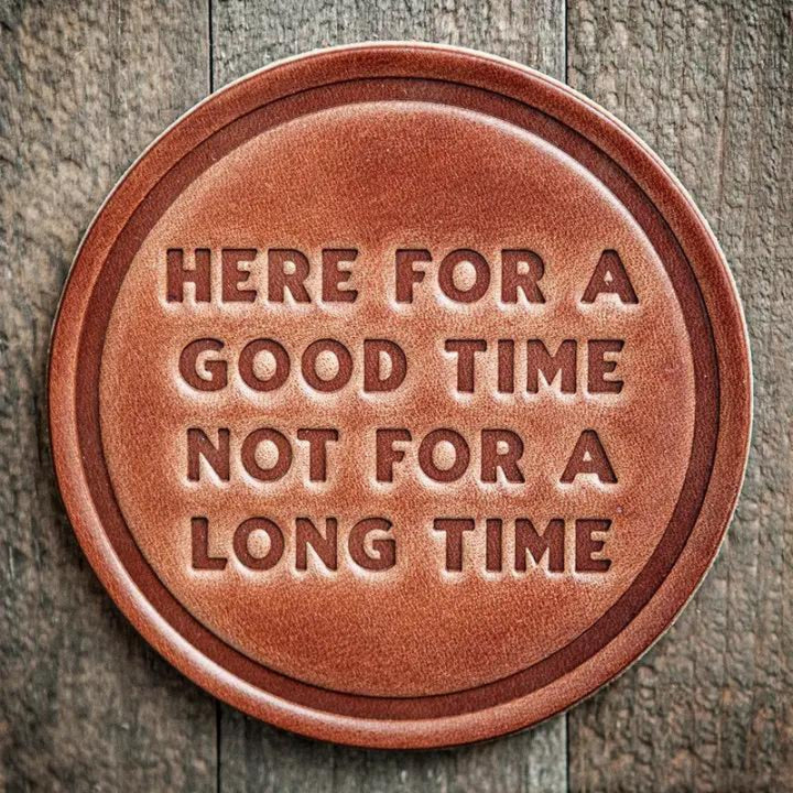 Sugarhouse Leather Coaster 