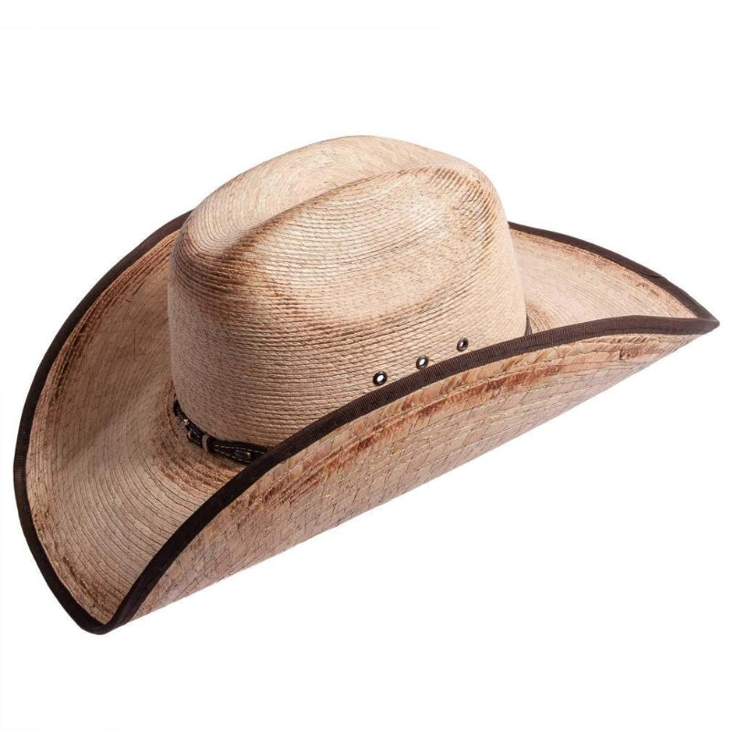 American Hat Makers Mexican Palm Cowboy Hat - Style Lucas - Side View