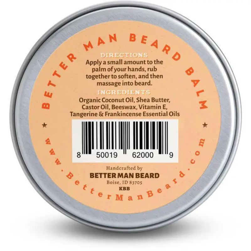 Better Man Beard Franky T Beard Balm (Tangerine &amp; Frankincense) - Back View