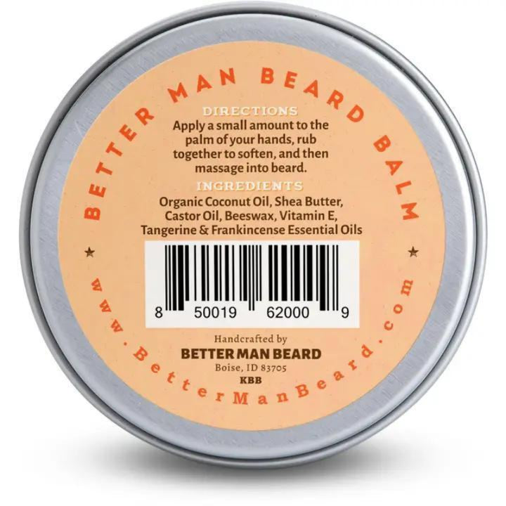 Better Man Beard Franky T Beard Balm (Tangerine &amp; Frankincense) - Back View