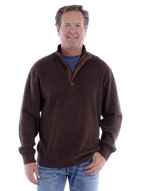 Scully Pullover Quarter Zip/Button Sweater