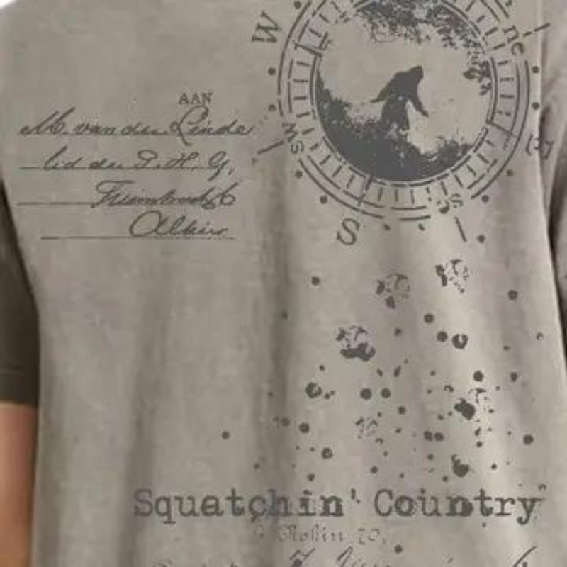 Squatchin’ Country Rustic Bigfoot T-Shirt – Med / Comfort Colors