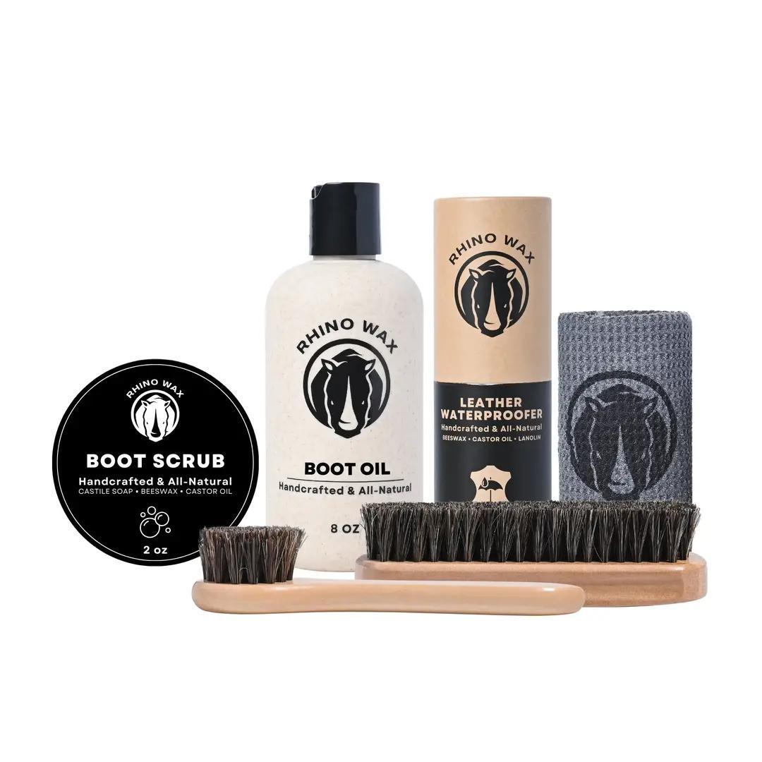 Rhino Wax Cowboy Boot Maintenance Kit 6 Pieces