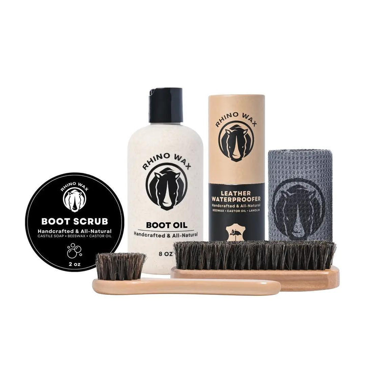Rhino Wax Cowboy Boot Maintenance Kit 6 Pieces