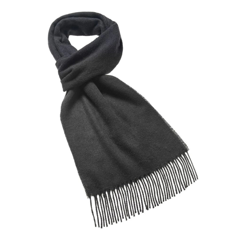 Bronte Moon Plain Luxury Scarf - 100% Merino Lambswool - Made in England