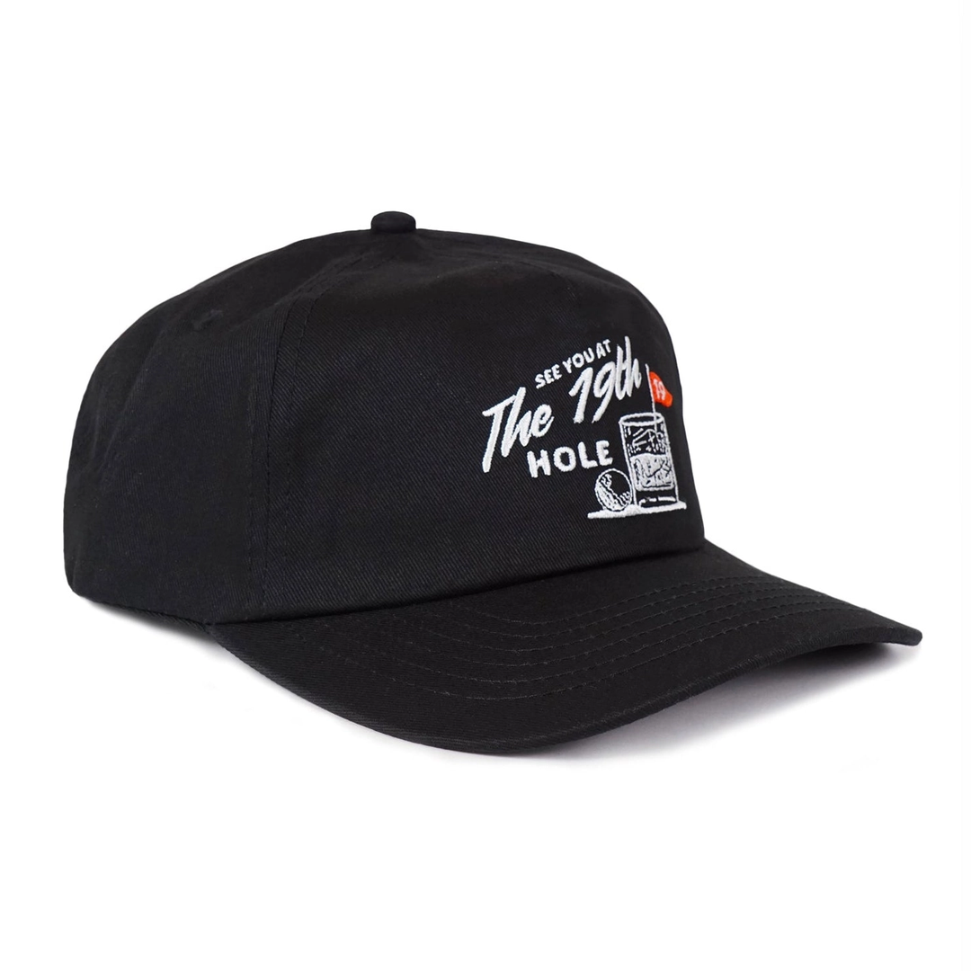 19th Hole Golf Snapback Hat - Cotton Embroidered
