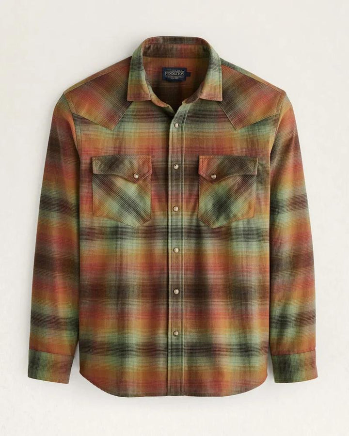 Pendleton Wyatt Snap Front Cotton Shirt