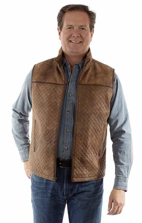 Scully Quilted Leather Vest