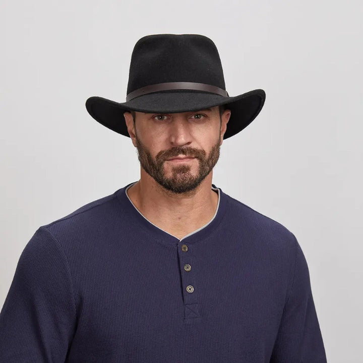 American Hat Makers Pathfinder Crushable Wool Felt Outback Hat