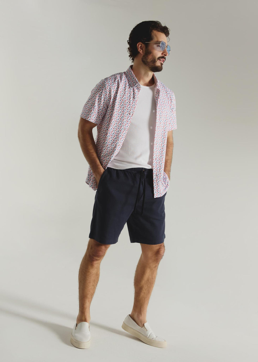 7 Diamonds Laguna Linen Pull On Short