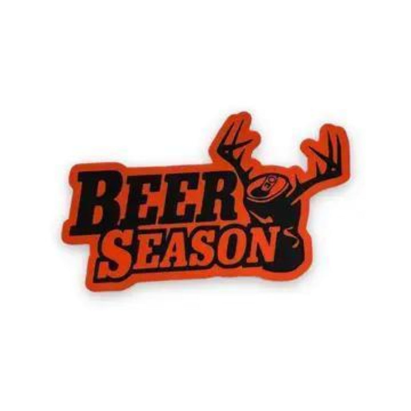 208 Tees Beer Season Sticker - Witty Design - Outdoor Use | 3-3.5 inches
